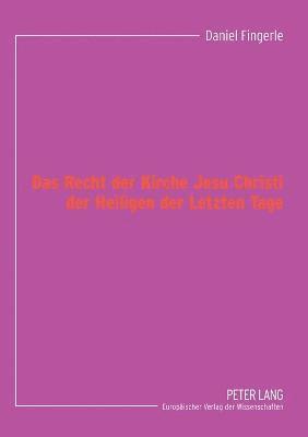 bokomslag Recht der Kirche Jesu Christi der Heiligen der Letzten Tage