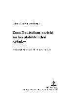 bokomslag Zum Deutschunterricht an Berufsbildenden Schulen