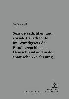 bokomslag Sozialstaatlichkeit Und Soziale Grundrechte Im Grundgesetz Der Bundesrepublik Deutschland Und in Der Spanischen Verfassung