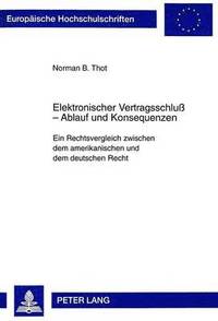 bokomslag Elektronischer Vertragsschluss - Ablauf Und Konsequenzen