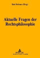 bokomslag Aktuelle Fragen Der Rechtsphilosophie