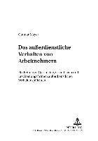 bokomslag Das Ausserdienstliche Verhalten Von Arbeitnehmern