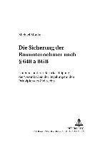 bokomslag Die Sicherung Der Bauunternehmer Nach  648 a Bgb