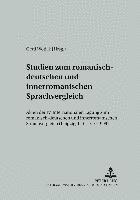 bokomslag Studien zum romanisch-deutschen und innerromanischen Sprachvergleich