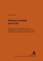 bokomslag Multipersonalitaet als Poetik