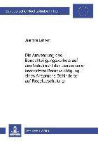 Anwendung Des Benachteiligungsverbots Auf Das Schulrecht Der Laender Unter Besonderer Beruecksichtigung Eines Anspruchs Behinderter Auf Regelbeschulung