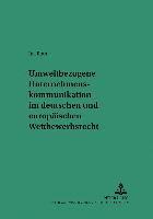 bokomslag Umweltbezogene Unternehmenskommunikation Im Deutschen Und Europaeischen Wettbewerbsrecht