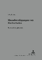 bokomslag Messebeteiligungen Von Hochschulen