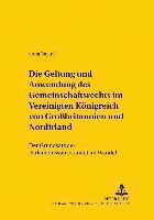 bokomslag Die Geltung Und Anwendung Des Gemeinschaftsrechts Im Vereinigten Koenigreich Von Grobritannien Und Nordirland