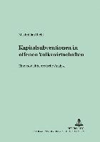 bokomslag Kapitalsubventionen in Offenen Volkswirtschaften