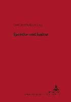 bokomslag Sprache Und Kultur