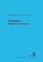 bokomslag Translation: Didaktik Im Kontext