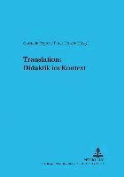 Peter J Holzer, Cornelia Feyrer - Translation: Didaktik Im Kontext, Häftad