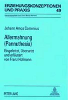 Franz Hofmann, Gerd-Bodo Von Carlsburg - Allermahnung- (Pannuthesia), Häftad
