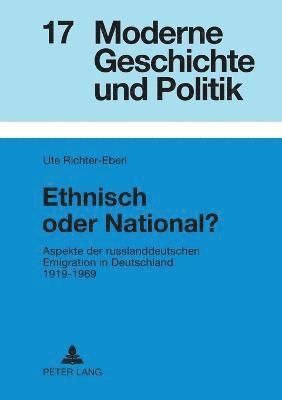 Ethnisch oder National? 1