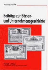 bokomslag Beitraege Zur Boersen- Und Unternehmensgeschichte