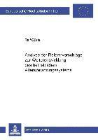 Analyse Der Reformvorschlaege Zur Weiterentwicklung Des Betrieblichen Altersversorgungssystems