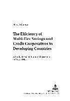 Marcel Gounot, Reinhard Schmidt - Efficiency of Multi-Tier Savings and Credit Cooperatives in Developing Countries, Häftad