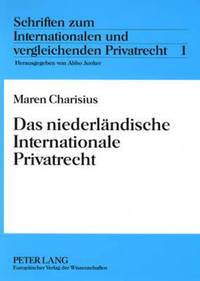 bokomslag Das Niederlaendische Internationale Privatrecht