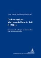 Elmar Güthoff, Karl-Heinz Selge - de Processibus Matrimonialibus, Häftad