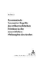 bokomslag Systematisch-Normative Begriffe Des Voelkerrechtlichen Friedens in Der Neuzeitlichen Philosophie Des Rechts