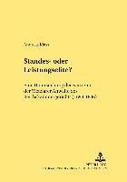 bokomslag Standes- Oder Leistungselite?