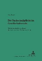 Die Nachschupflicht Im Gesellschaftsrecht 1