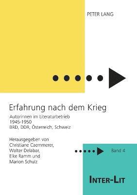 Christiane Caemmerer, Walter Delabar - Erfahrung nach dem Krieg, Häftad