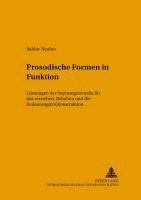 Prosodische Formen in Funktion 1