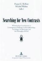 Franz G. Riffert, Michel Weber, Franz Riffert - Searching for New Contrasts, Häftad