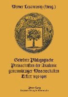bokomslag Gekroente Paedagogische Preisschriften Der Akademie Gemeinnuetziger Wissenschaften