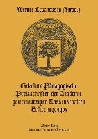 Gekroente Paedagogische Preisschriften Der Akademie Gemeinnuetziger Wissenschaften 1