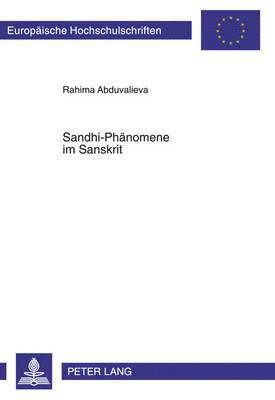 Sandhi-Phaenomene Im Sanskrit 1