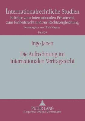 bokomslag Aufrechnung im internationalen Vertragsrecht