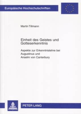 bokomslag Einheit Des Geistes Und Gotteserkenntnis