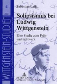 bokomslag Solipsismus Bei Ludwig Wittgenstein