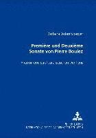 bokomslag «Première» Und «Deuxième Sonate» Von Pierre Boulez