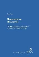 Peter Ruth, Dieter Kimpel - Hermeneutica Universalis, Häftad