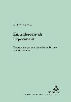 bokomslag Kunsttheorie ALS Experiment