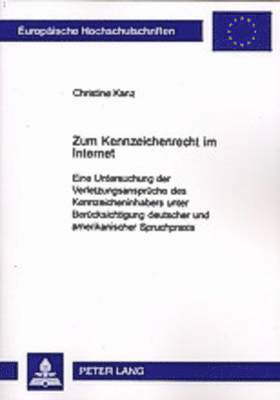 bokomslag Zum Kennzeichenrecht Im Internet