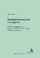 bokomslag Strafregistrierung Und Grundgesetz