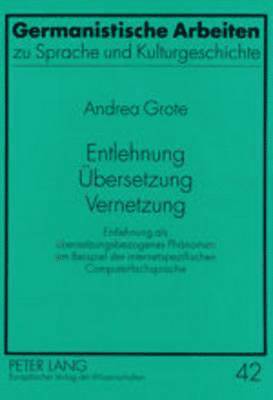 bokomslag Entlehnung - Uebersetzung - Vernetzung