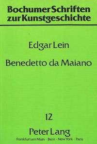 bokomslag Benedetto Da Maiano