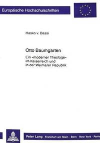bokomslag Otto Baumgarten