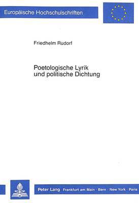 Poetologische Lyrik Und Politische Dichtung