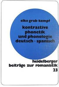 bokomslag Kontrastive Phonetik Und Phonologie Deutsch - Spanisch