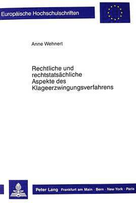 bokomslag Rechtliche Und Rechtstatsaechliche Aspekte Des Klageerzwingungsverfahrens