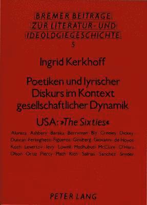 bokomslag Poetiken und lyrischer Diskurs im Kontext gesellschaftlicher Dynamik