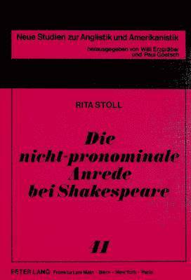 Die Nicht-Pronominale Anrede Bei Shakespeare 1