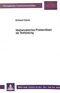 bokomslag Mathematisches Problemloesen ALS Testleistung